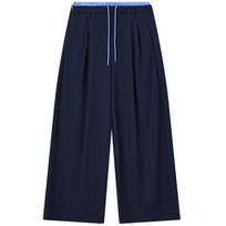 FILA Women's Casual Loose Wide-Leg Pants L