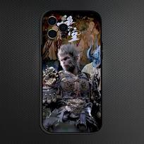 Black Myth Wukong Game Phone Case For iPhone 16,15,14,13,12,11 Plus,Pro Max, Soft Silicone Black Cover iPhone12