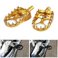 Billet Aluminum Motorcycle Anti-slide Footrests Footpegs for XL883 XL8837-2010 auksinė