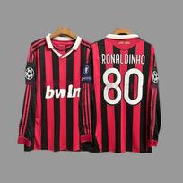 Retro futbolo uniforma Campbell Lisbon Imperatorius MAC Ronaldo Kaka Zidane ilgomis rankovėmis marškinėliai XXL