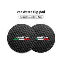 Car Coaster Water Cup Bottle Holder Anti-slip Mat Accessories For Abarth 500 595 695 124 Spider Panda 5CC TC