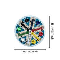 1 Set Round 6-Person Flying Chess Toy Board Game Multi Person Parent Child Party Tabletop Game For Family Gatherings Gift one size