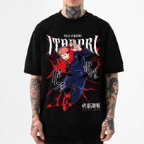 2026 New Jujutsu Kaisen Yuji Itadori Classic Print T-shirt Short Sleeve T-shirt Men's and Women's T-shirt Men's Tops Harajuku S įvairiaspalvis