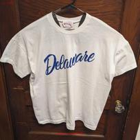 Vintage 80s Nutmeg Delaware Blue Hens T Shirt OSAF Fits XL Script USA vintage Washed Unisex fashion Soft Comfortable graphic S įvairiaspalvis