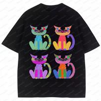 Cats By Andy Warhol Art Vintage Graphic T Shirts Men Woman Cotton Short Sleeve Printed Tee New Fashion Creativity Tops S įvairiaspalvis