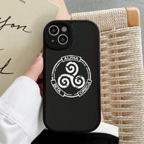 T-Teen W-Wolf Mousepad Hard Leather For IPhone 16 15 14 13 12 Mini 11 14 Pro Max Xs X Xr 7 8 Plus Fundas iphone 12pro