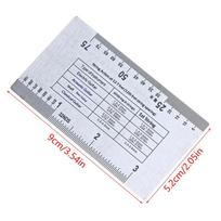 Stainless Steel String Action Gauge - Guitar Bass Ukulele Instrument Repair Tool for Luthiers, String Height Ruler
