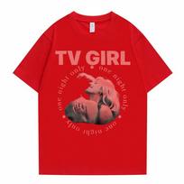 Cults TV Girl Vienkartinis Grafinis Spaudas Marškinėliai Unisex Vintažiniai Marškinėliai Unisex Moteriški Kasdieniai Dideli Marškinėliai Unisex Medvilniniai Viršūnės Marškinėliai S