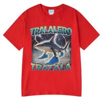 Tralalero Tralala Funny Shark Meme Tshirt Unisex Women Clothes Fashion Gothic Vintage Tshirts Male Casual Humor Oversized T Shirt S