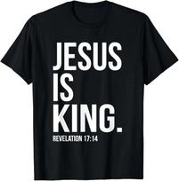 Christian Tshirt Jesus Is King Bible Verse for Unisex and Women Unisex Style for Women Unisex Classic Shortsleev Tshirt S
