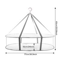 2 /3 Tiers Folding Laundry Drying Rack Folding Flat Clothes Dryer Rack Mesh Clothes Hanging Dryer For Clothing Socks Sweater