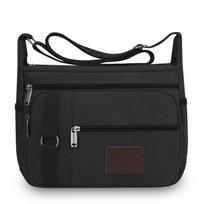 Men's Canvas Multifunctial Chest Bag: Adjustable Strap, Multiple Pockets, Waterproof, Ideal for Outdoor, Travel, Daily Use juoda