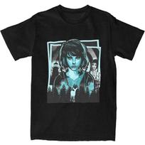Men's Life Is Strange T Shirts Video Game Cotton Tees Summer Vintage Short Sleeve T Shirt O Neck Hip Hop Loose Tshirt Big Size S įvairiaspalvis
