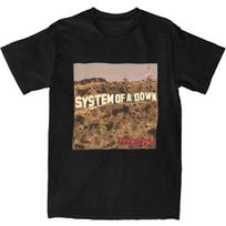 Men's T-Shirt System Of A Down T Shirts Hip Hop Heavy Metal Rock Summer Tees Vintage Design 100 Cotton Clothes Birthday Present S įvairiaspalvis