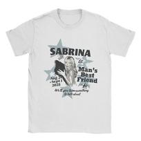 Sabrina Carpenter 2025 New Ablum Man's Best Friend Tee Shirt for Men Women Graphic Printed T Shirts  100% Cotton Clothes S įvairiaspalvis