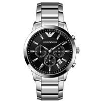 Emporio Armani AR2434 Vyriški kvarciniai laikrodžiai Juodas ciferblatas 43MM + Dėžutė