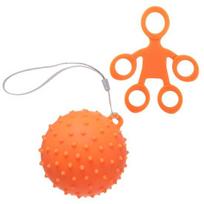 2Pcs/Set Hand Grip Ball Comfortable Finger Puller Rehabilitation Training Compact Touch Hand Silicone Finger Exercise