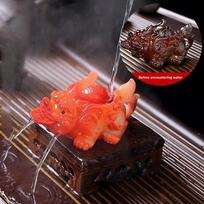 Lucky Pixiu Tea Pet Figurine-Water Flow Teaware Ornament for Tea Ceremony