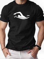 Men's Swimming Graphic T Shirt Summer Casual Crew Neck Short Sleeve Tee Top S įvairiaspalvis