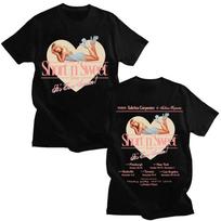 Fashion Sabrina Carpenter Shot N' Weet Tour 2026 T-shirt Adorable Sweet Women Top Unisex Print Aesthetic Tshirt Soft Cotton Tees S įvairiaspalvis