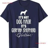 It's not dog hair German Shepherd T Shirt  vintage Washed streetwear Top For Everyday Wear Slightly Versatile Comfortable S įvairiaspalvis