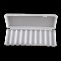 Portable White 10X18650 18650 Battery Organizer Hard Case Storage Box Cover Battery Holder balta