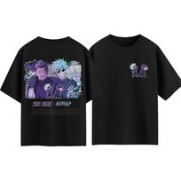 Jujutsu Kaisen Ghetto & Gojo T-shirt Men and Women Summer Cotton Y2K Clothing Fashion Anime Fans Short Sleeve Tops Streetwear S įvairiaspalvis