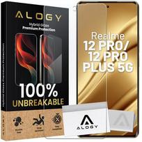 Szkło  Nietłukące  Do Realme 12 Pro / Realme 12 Pro+ Plus 5G Na Ekran Hybrydowe Alogy Flexi Glass 9H Case Friendly Płaskie Na Ekran