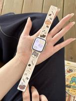 Lychee Grain Silicone Magnetic Strap for Apple Watch Series 11/10/9/8/7 Ultra SE 46 (Series 10 & 11)