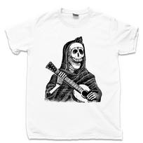 Skeleton Playing Guitar T Shirt Mexican Calavera Skull Cinco De Mayo Fiesta Tee S įvairiaspalvis