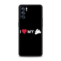 Motorcycle Heartbeat Phone Case For Oppo Reno13 Reno12 Reno11 F Reno10 Pro A54 5G Find X5 A53 A9 A57 A78 4G A79 A80 A98 Cover For Oppo A9 2020