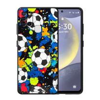 Funda Phone Cover Case for Samsung Galaxy A12 A06 A50 A15 A13 A20 A17 A16 A40 A70 A05 A04 Colorful Cartoon Football Galaxy A70