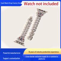 Diamond Butterfly Watch Strap for Apple, Samsung, Huawei - Compatible with S10, S11 iWatch 38/40/41/42mm rožinio aukso spalvos