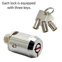 Zinc Zinc Zinc Alloy Vending Machine Lock Universal Size Cabinet Lock Universal Cylinder Lock  Cabinet Door Style A