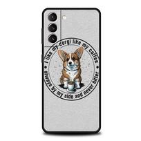 Cute Corgi Dog Phone Case for Samsung Galaxy S26 S25 S24 S23 S22 S20 S21 FE Ultra S25 Edge Plus 5G Soft TPU Cover Fundas Capas for Samsung S26Ultra
