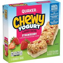 Quaker Chewy Granola Bars, Yogurt Strawberry, 5 Ea