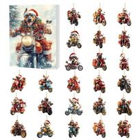 Christmas Dog Advent Calendar With Acrylic Elements And 24 Decor Pieces For Seasonal Gift Giving Style A