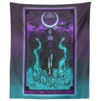 Tapestry Tarot Card of Death Morrigan 75x100 juoda
