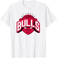 NBA Official Chicago Bulls Kickout T-Shirt S įvairiaspalvis