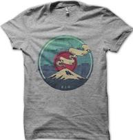 Kanto Mount Fuji Okinawa Wave printed t-shirt S įvairiaspalvis
