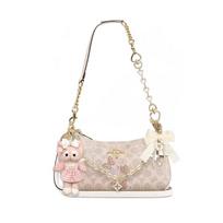 COACH shoulder bag [Customized bag] Teri 24 classic presbyopic Logo zipper closure, pendant, scarf, bow, printing, extension Yungui glaze basic style balta