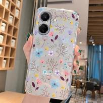 For Redmi 15C 14C 15 13R 13C 13 A5 9AT Note 13R 12 Turbo 12 12 Pro Poco C65 M6 5G Phone Case Flower Plants Soft Back Clear Shell Redmi Note 12 Turbo