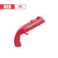 Creative Flying Cap Launcher, Portable Cap Gun Beer Bottle Opener in Red & Grey, Practical Bar Party Beverage Opening Tool raudona