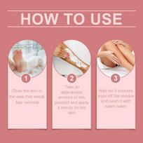 Oceaura Hair Removal Cream Easy To Remove Body Hair Refreshing Clean Skin To Keep Skin Smooth Gentle Hair Removal Cream one size