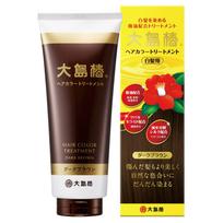Oshima Tsubaki Hair Color Dark with Camellia for Gray 180g Treatment, Brown, Oil, Hair, Fragrance-Free, Unisex, Paraben-Free, Diamine-Free,