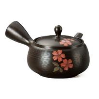 Tokoname Takeharu cherry blossom Y523 ware, teapot, kiln-fired, comb-patterned design, juoda