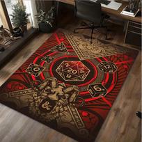 1Pc Dungeons Dragons Rug - home decoration Carpet For Living Room Bedroom Flooring Computer Chair Area Rug 40x60cm( 15x23in )