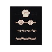 Cat Paw Diamond For Apple Watch Band Ornament Decoration Ring Metal Charms For iwatch Bracelet Silicone Strap Jewelry Accessory