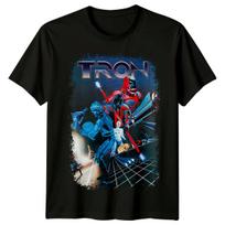 Tron (1982) Movie Poster Inspired T-Shirt Retro Classic Film 80s Tee Unisex 5XL įvairiaspalvis