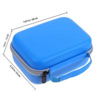 Digital Camera Case Eva Material for Cameras Mini Printers Cables Drives Paper Internal Compartments Shockproof Travel mėlyna